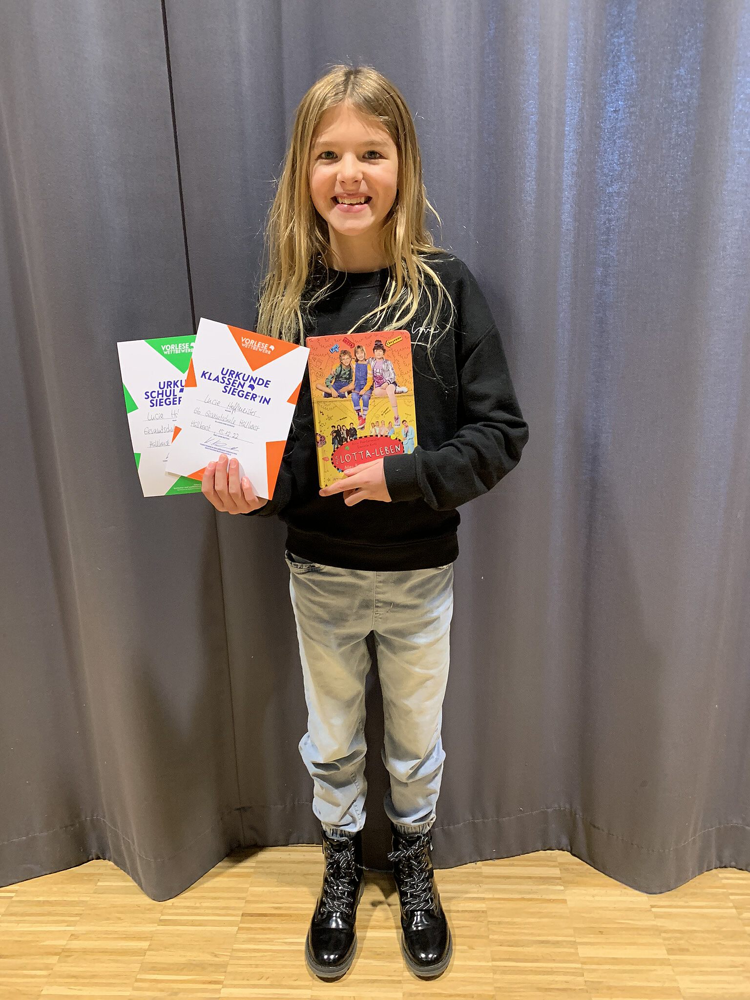 Lucie Hoffmeister (6b) liest sich an die Spitze – Vorlesewettbewerb ...